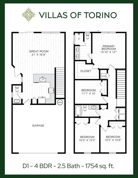 floor plan of the villas plans